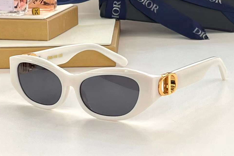 30Montaigne S9U Sunglasses White Gray