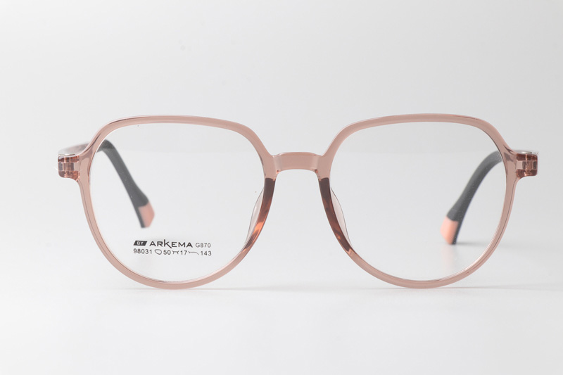 AKM98031 Eyeglasses Transparent Brown