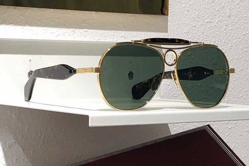 Aspen Sunglasses Gold Green