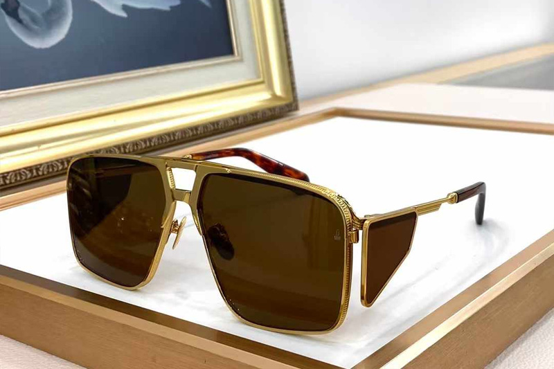 Assen Sunglasses Gold Brown