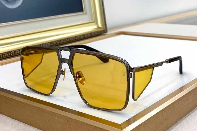 Assen Sunglasses Gunmetal Yellow