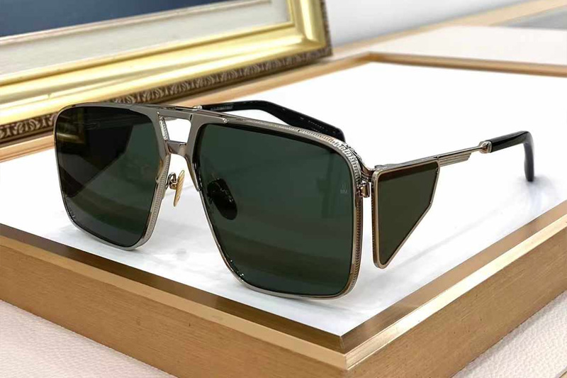 Assen Sunglasses Silver Green