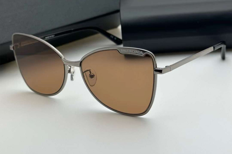 BB0278S Sunglasses Gunmetal Brown