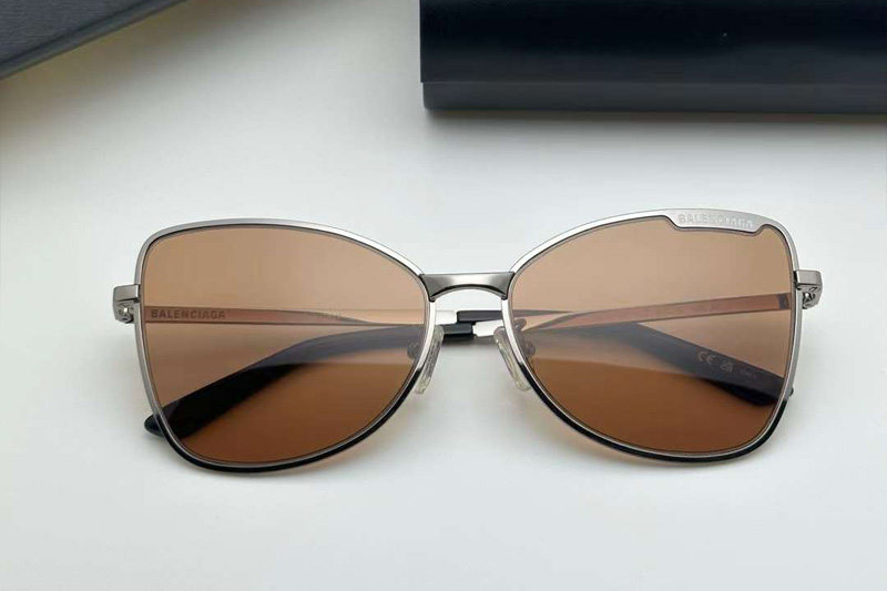 BB0278S Sunglasses Gunmetal Brown