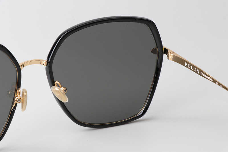 BL6061 Sunglasses Black Gold Gray