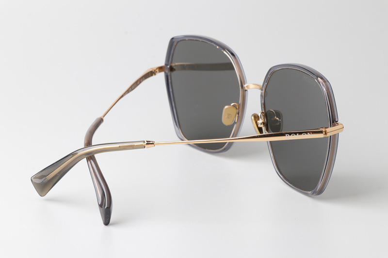 BL6061 Sunglasses Gray Gold Gray