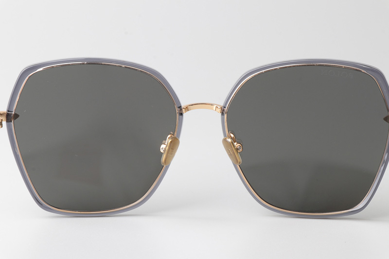 BL6061 Sunglasses Gray Gold Gray