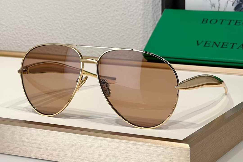 BV1305S Sunglasses Gold Brown