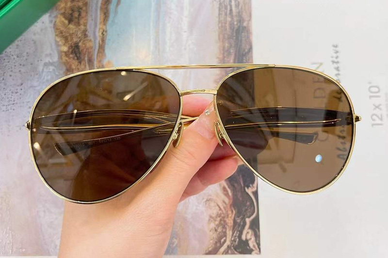 BV1305S Sunglasses Gold Brown