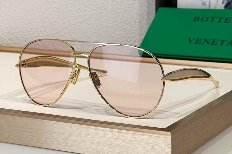 BV1305S Sunglasses Gold Pink