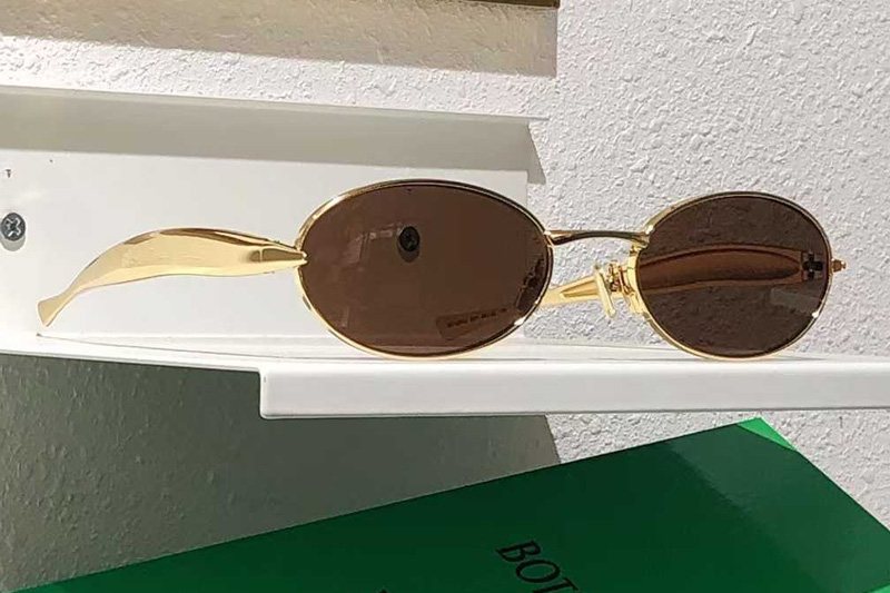 BV1386S Sunglasses Gold Brown