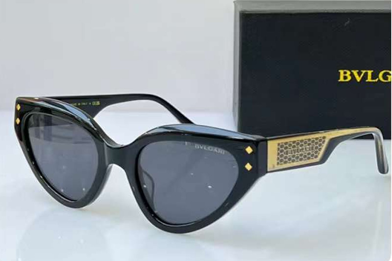 BV9000B Sunglasses Black Gold Gray