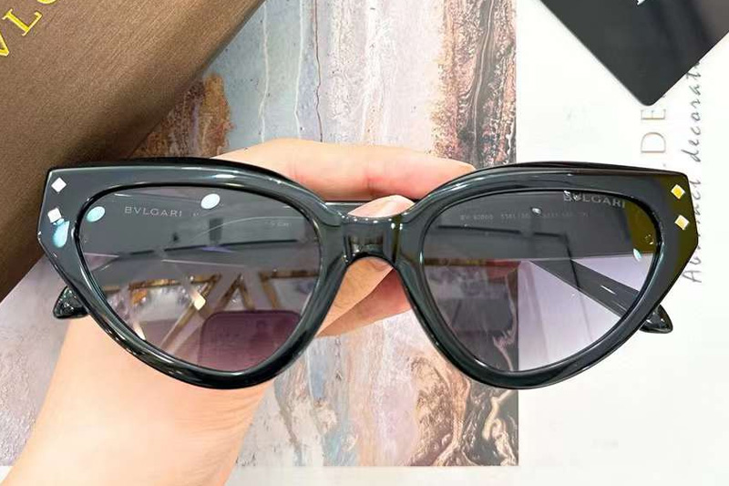 BV9000B Sunglasses Black Silver Gradient Gray