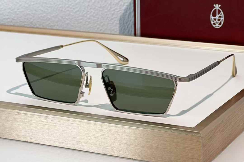 Bogart Sunglasses Silver Green