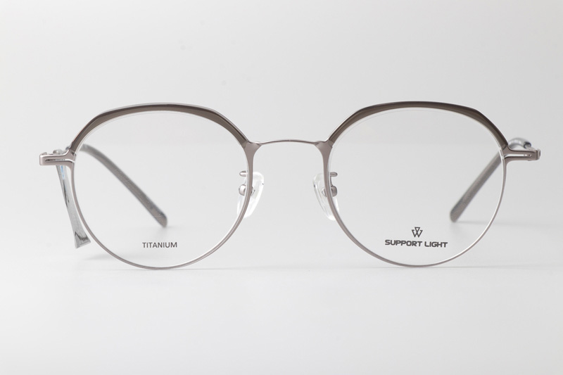 Bret Eyeglasses Gray Silver