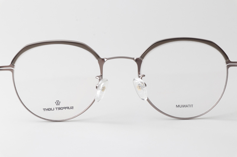 Bret Eyeglasses Gray Silver