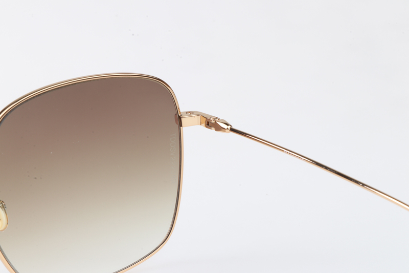 CD Stellaire Sunglasses In Gold Brown