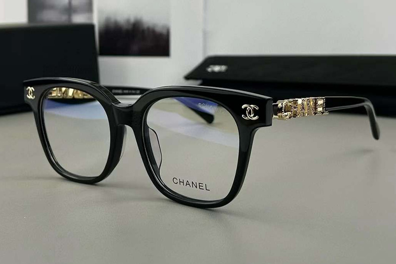 CH0748 Eyeglasses Black Gold