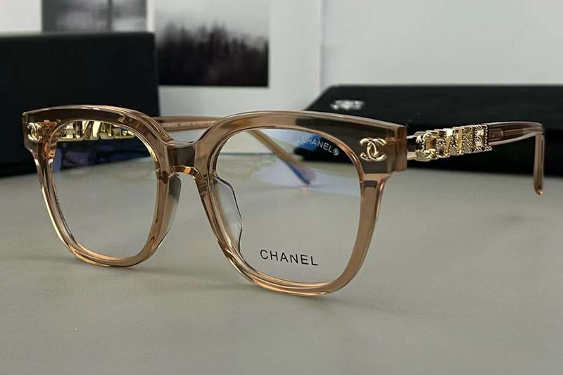 CH0748 Eyeglasses Transparent Brown