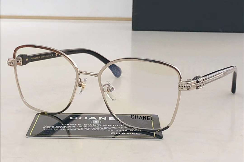 CH2212 Eyeglasses Silver Black