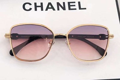 CH2212 Sunglasses Gold Black Gradient Purple