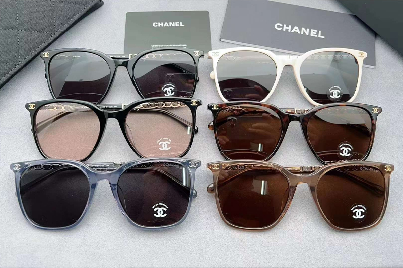 CH3435 Sunglasses Brown Gold Brown