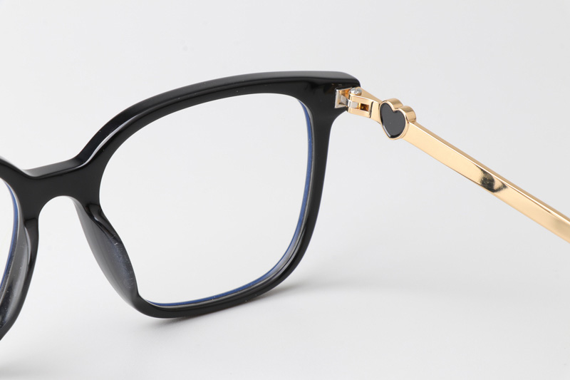 CH3461B Eyeglasses Black Gold