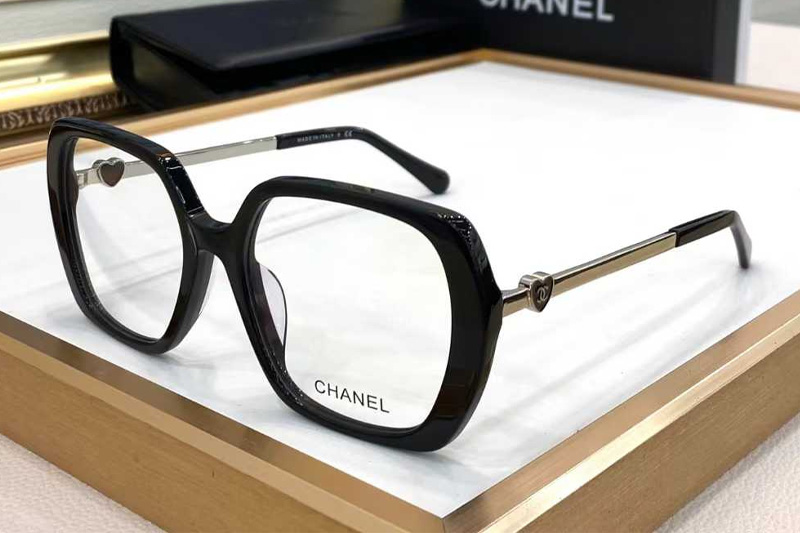 CH3462 Eyeglasses Black Silver