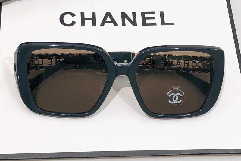 CH3486 Sunglasses Blue Brown