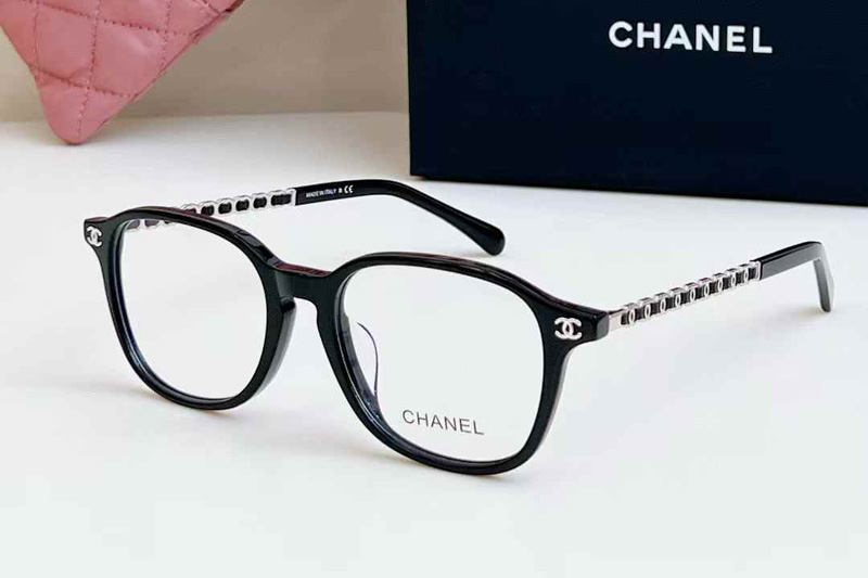 CH3492 Eyeglasses Black Silver