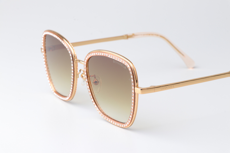CH4277 Sunglasses Gold Gradient Brown