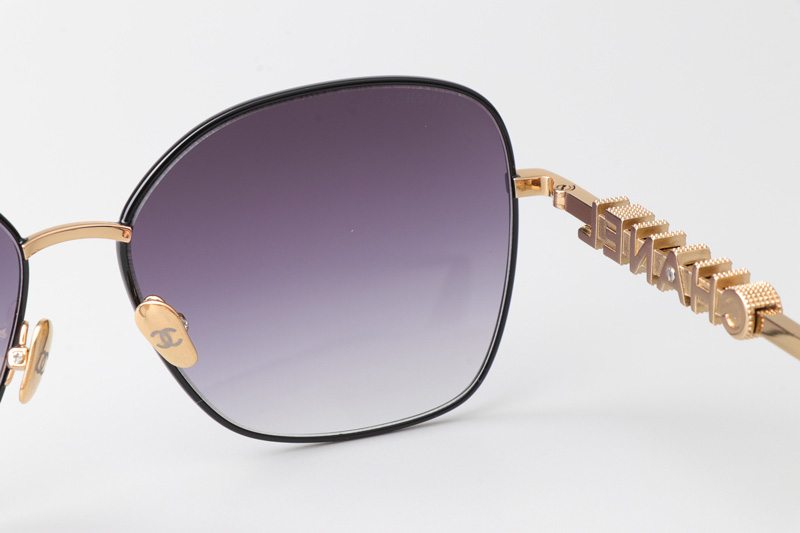 CH4285B Sunglasses Black Gold Gradient Gray