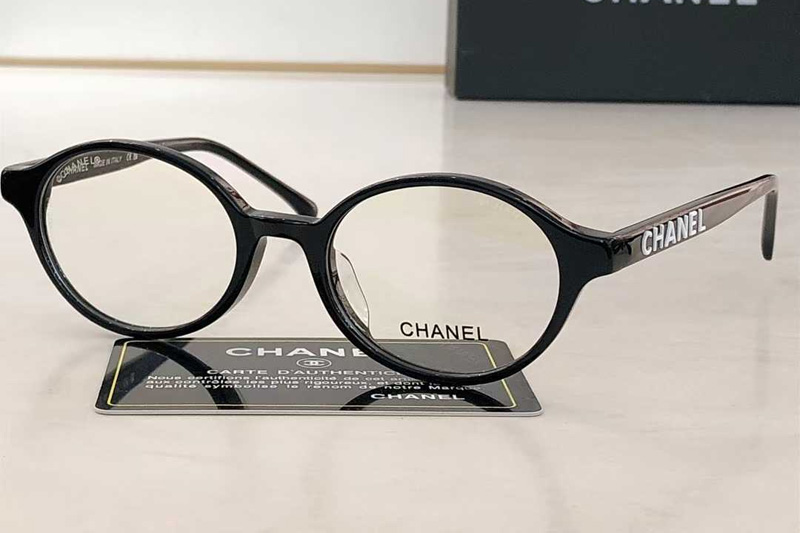 CH5406 Eyeglasses Black White