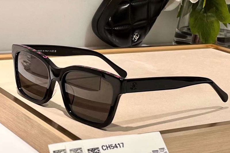 CH5417 Sunglasses Black Pink Gray