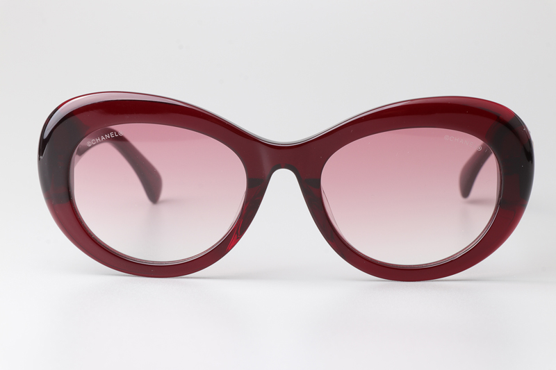 CH5469 Sunglasses Red Gradient Pink