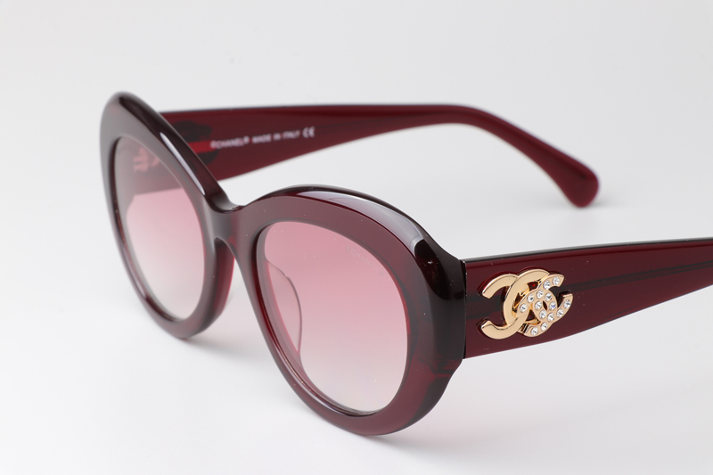 CH5469 Sunglasses Red Gradient Pink