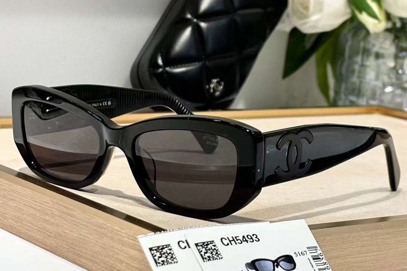 CH5493 Sunglasses Black Gray