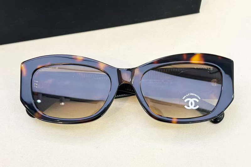 CH5493 Sunglasses Tortoise Gradient Brown