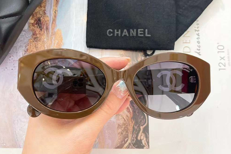 CH5528 Sunglasses Coffee Gradient Gray