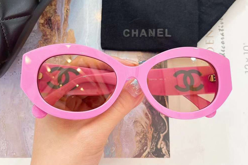 CH5528 Sunglasses Pink Brown