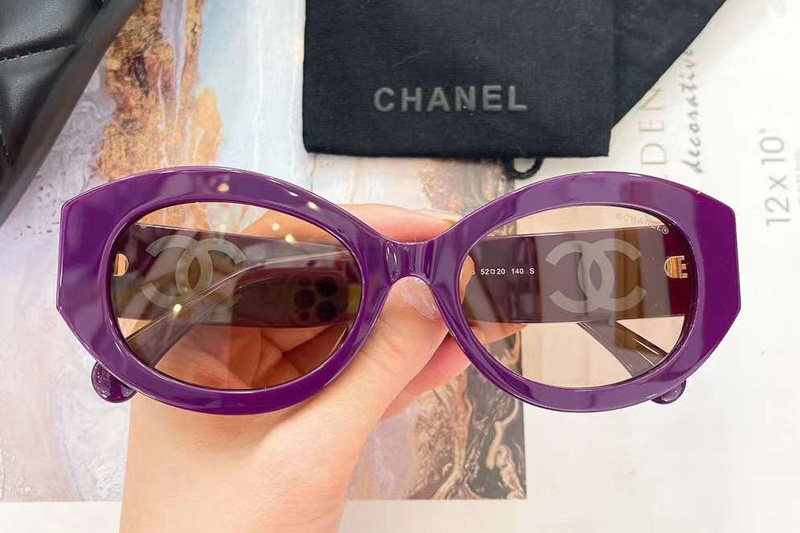 CH5528 Sunglasses Purple Brown