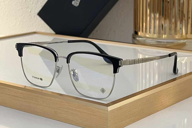 CH5556 Eyeglasses Black Silver