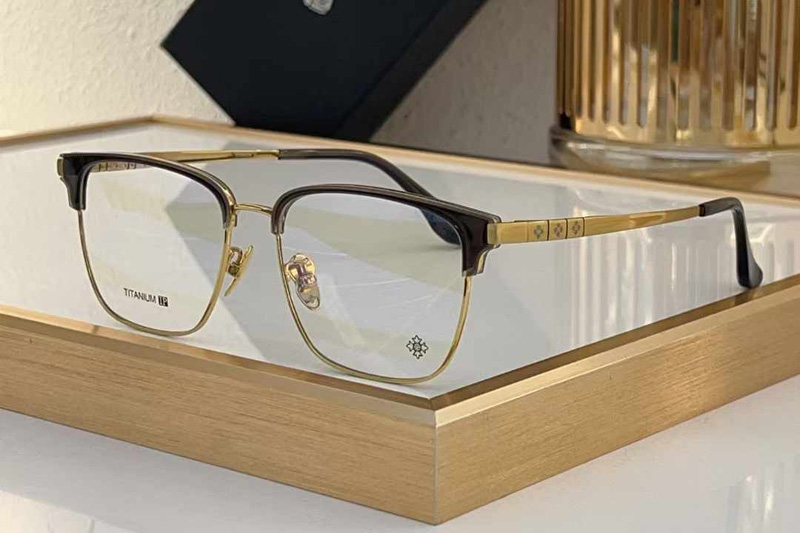 CH5556 Eyeglasses Gray Gold