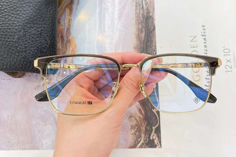 CH5556 Eyeglasses Gray Gold