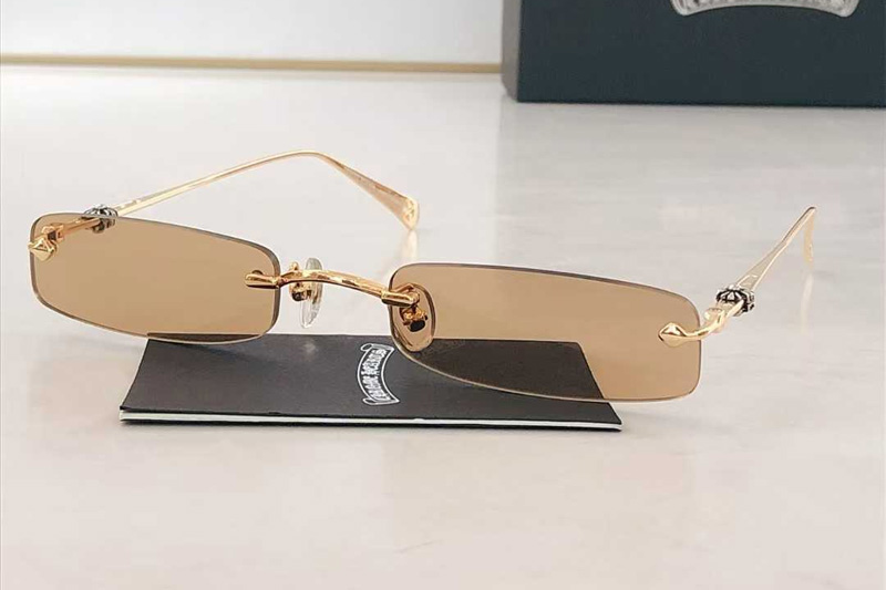 CH5713 Sunglasses Gold Brown