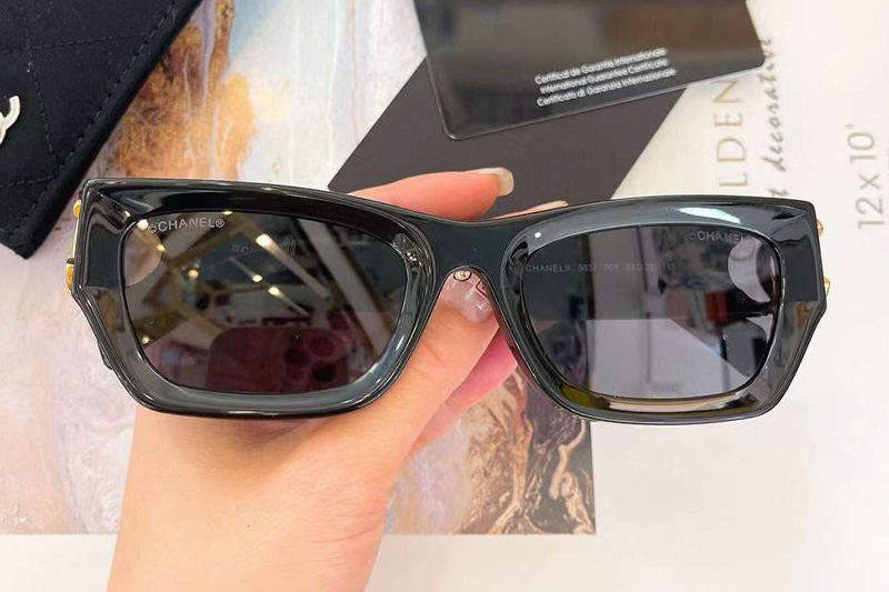 CH5837 Sunglasses Black Gray