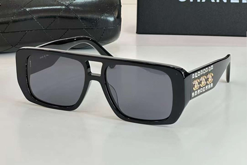 CH6656 Sunglasses Black Gray