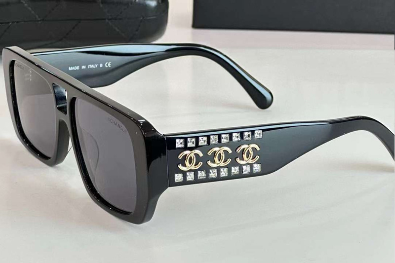 CH6656 Sunglasses Black Gray