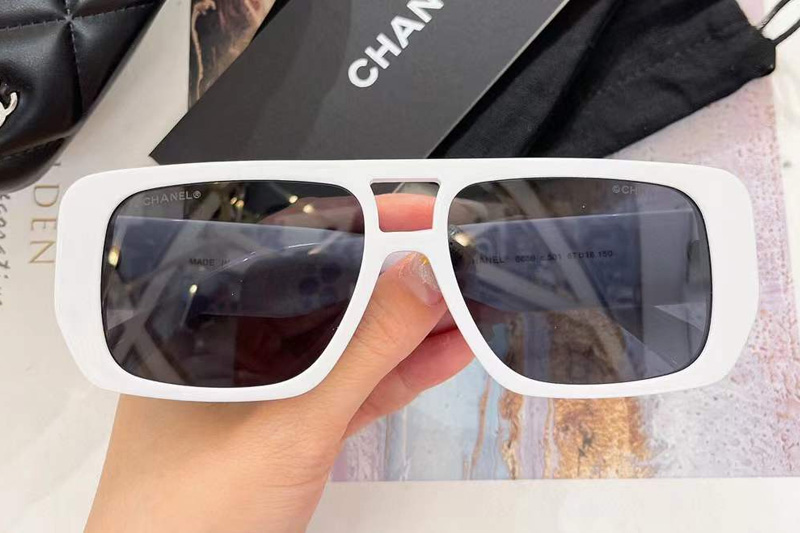 CH6656 Sunglasses White Gray