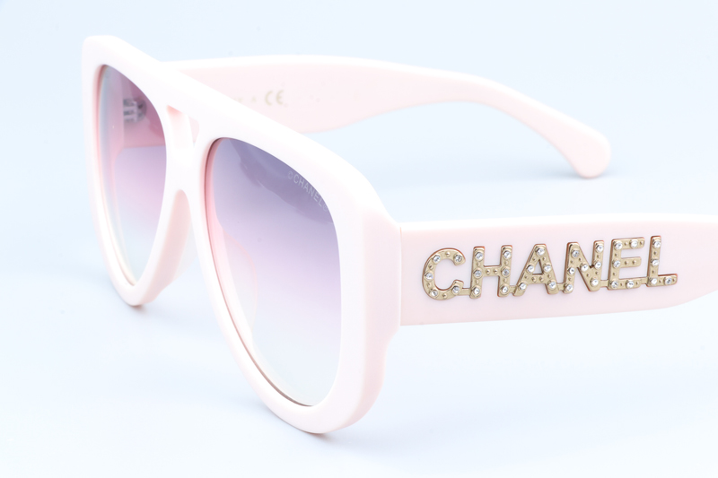 CH71354 Sunglasses Cream Gradient Pink